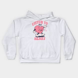 listen to your heart Kids Hoodie